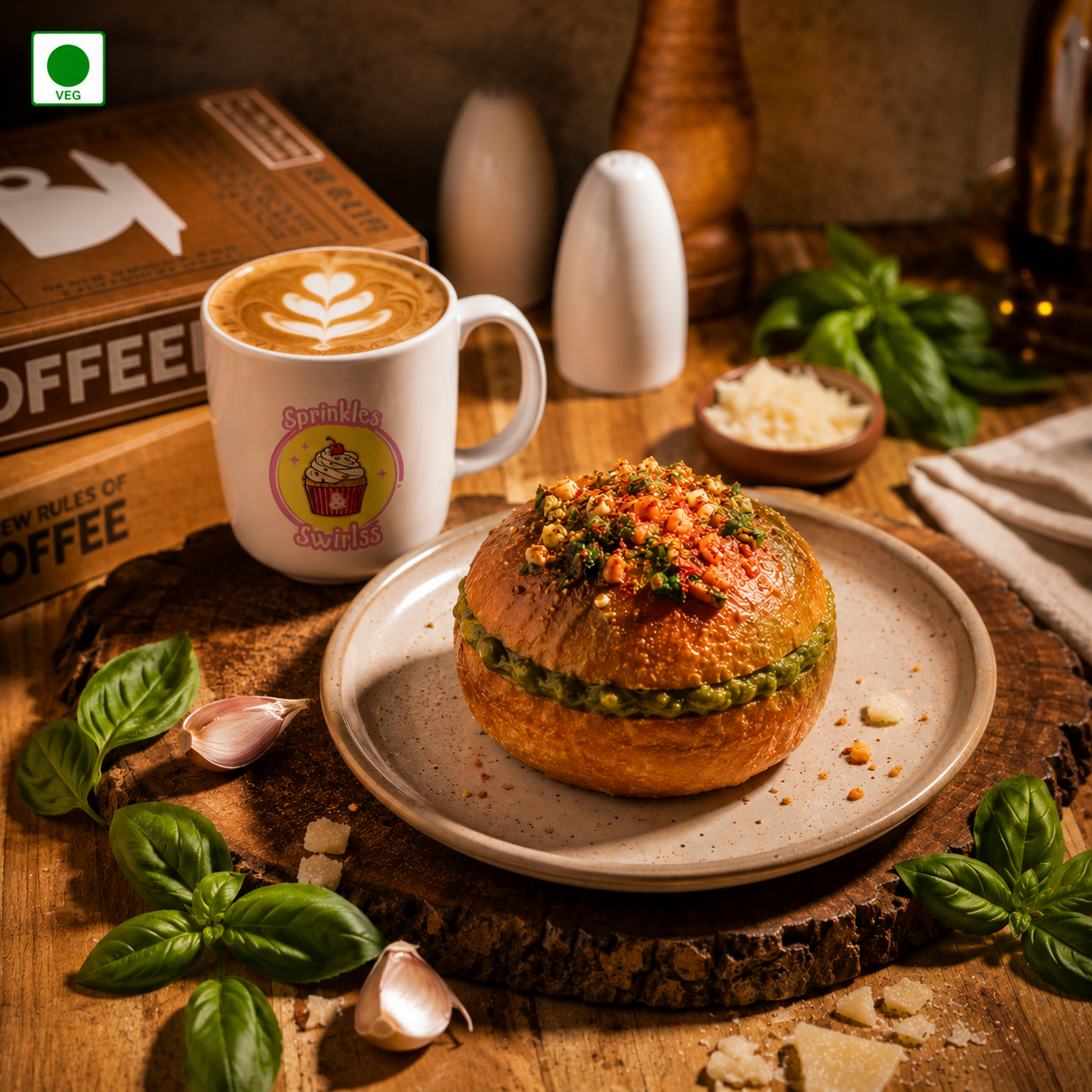 Italian Pesto Buns - Sprinklesnswirlss