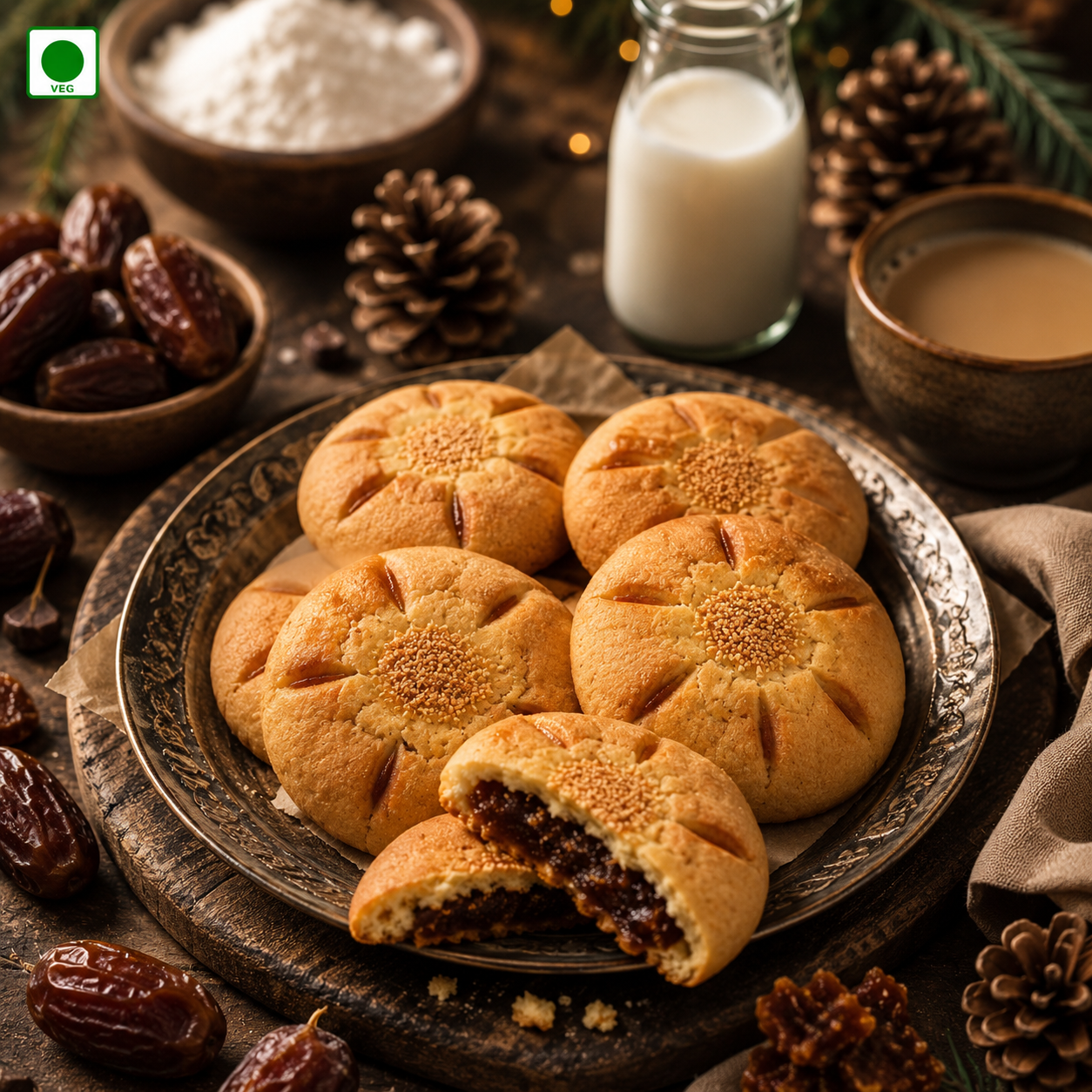Maamoul Date Cookie - Sprinklesnswirlss